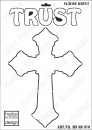 Schablone-Stencil A3 046-0970 Fläche Kreuz
